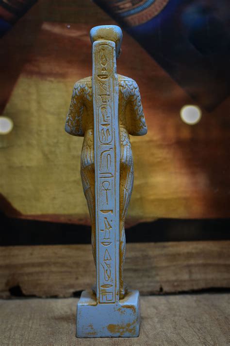 Buy Statue Ptah God Of Memphis Sculpture Blue Made In Egypt Online In