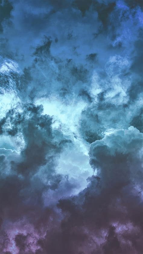 Dramatic Clouds Bomb Awesome Blue Cloud Cool Edit Graphy Purple