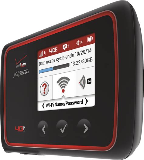 Verizon Jetpack G Lte Mobile Hotspot Black Red Mifi L Best Buy