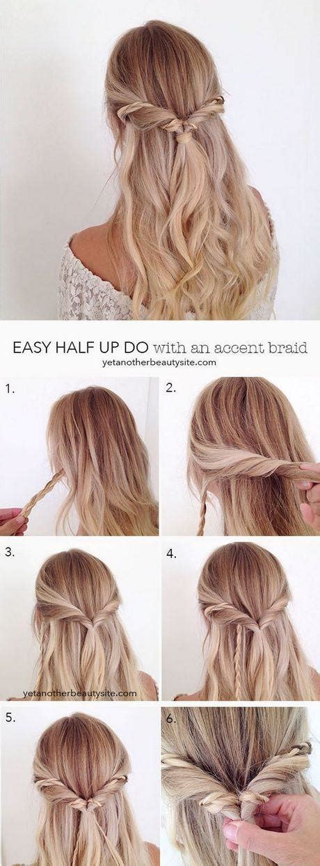 The loose braid will softly flow into a textured bun which has a boho feel a few braided styles are easy to copy, and this french braided maiden is only one of them! Easy prom hairstyles to do yourself