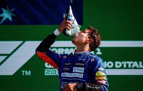 Lando Norris Hopes First Shoey Was Also His Last Planet F1 Planetf1