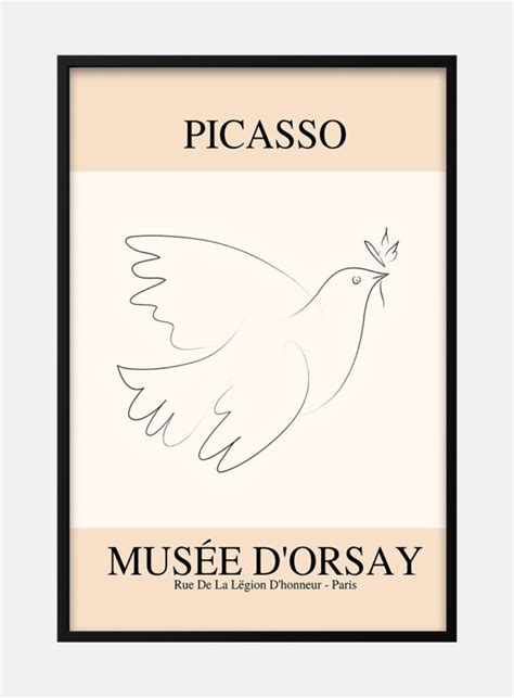 Picasso Bird Of Peace Poster Artsy Fartsy