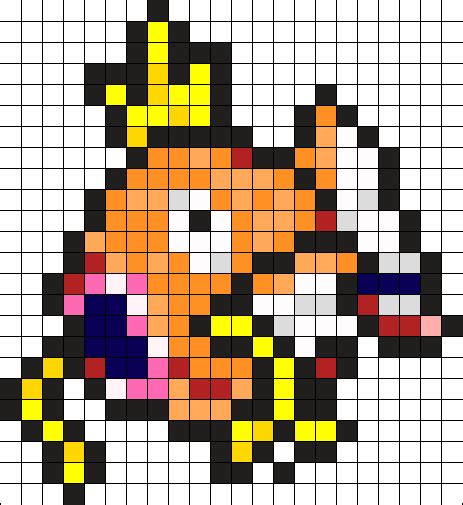 Magikarp Pokemon Bead Pattern Perler Bead Pattern / Bead Sprite Nerdy quilt square pattern (With ...