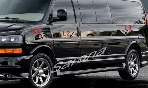 Custom Chevy Express Van Body Side Molding Sarona