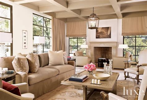 Contemporary Neutral Living Room Luxe Interiors Design