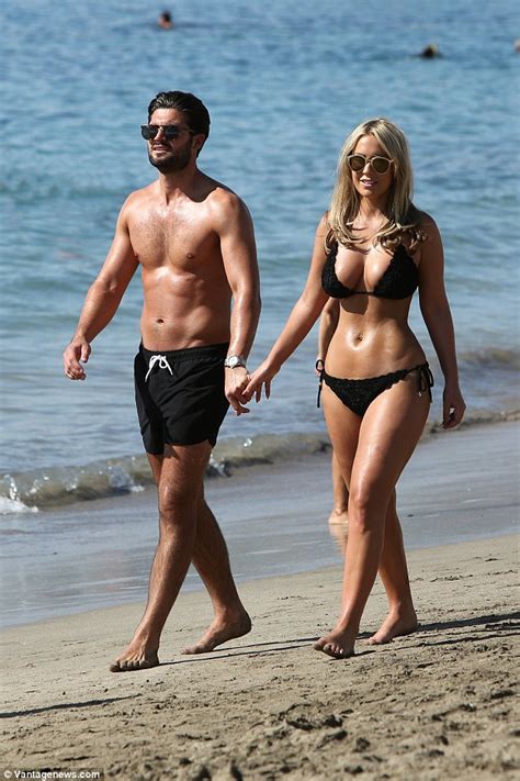 TOWIE S Kate Wright In A Bikini With Babefriend Dan Edgar On Tenerife Getaway Daily Mail Online