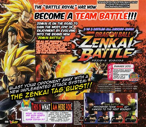 Zenkai battle and has been released in the summer of 2015 and it was originally dragon ball: Dragon Ball Zenkai Royale Latest Installment "Zenkai Battle" Adds Tag Battles - ShonenGames