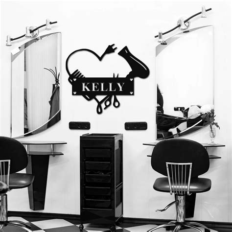 Personalized Hair Salon Sign Hair Stylist Sign Hairdresser Ts Barber