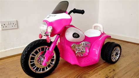 Pink Harley Davidson Motorbike Ride On Walkaround And Playtime Kids