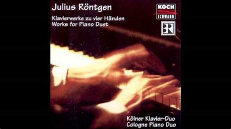 Das Kölner Klavier Duo Elzbieta Kalvelage Michael Krücker Spielt Plays Julius Röntgen Youtube