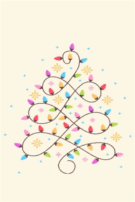 Christmas Lights Swirl Art Print Fondos De Navidad Para Iphone Fondo
