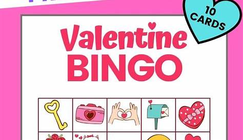 Valentine Bingo - FREE Printable Valentine's Day Game with 10 Cards!