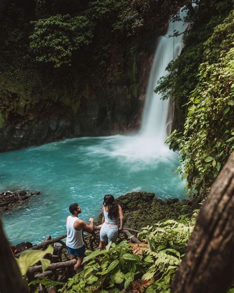 Rio Celeste Waterfall In Tenorio National Park Costa Rica Costa Rica