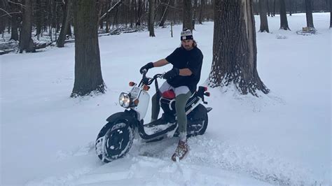 Moped Adventures Are Backeven In 6 Inches Of Snow Youtube