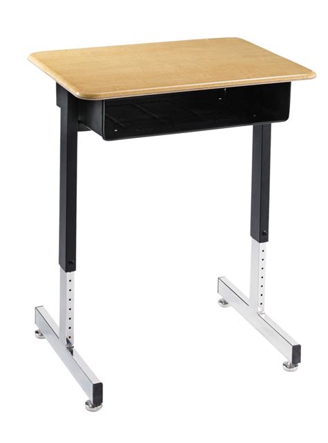 Classroom Select Royal 1600 Pedestal Leg Open Front Desk Metal Book