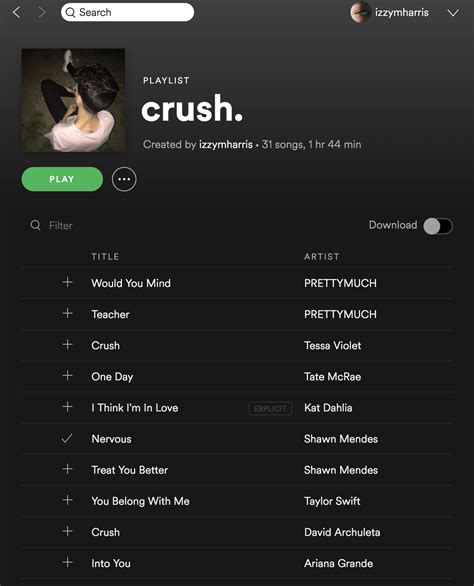 Spotify Playlist Name Ideas For Crush Matha Roe