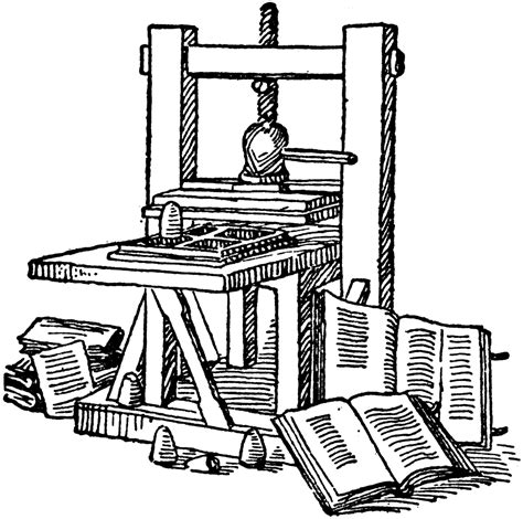 Ca 1446 Gutenbergs Printing Press