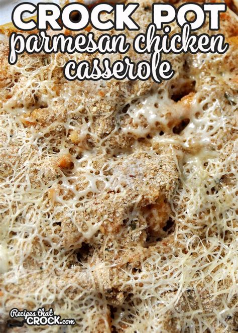 Over here, it was a little slice of heaven. Crock Pot Parmesan Chicken Casserole - Recipes That Crock!