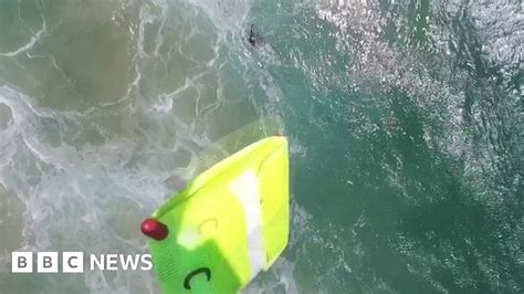 Drone Saves Two Australian Swimmers In World First BBC News