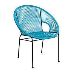 Free shipping on clutches, pouches and evening bags for women at nordstrom.com. Aqua Plastic Wicker Woven Chair | Plastic patio furniture ...