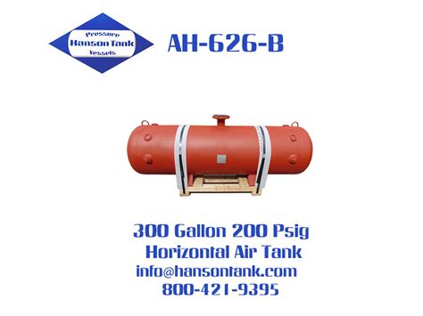 Ah626b Hanson Tank Asme Code Pressure Vessel Mfg