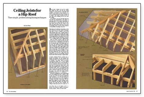 Chapter 8 roof ceiling construction residential code for one. Ceiling Joists for a Hip Roof - Fine Homebuilding