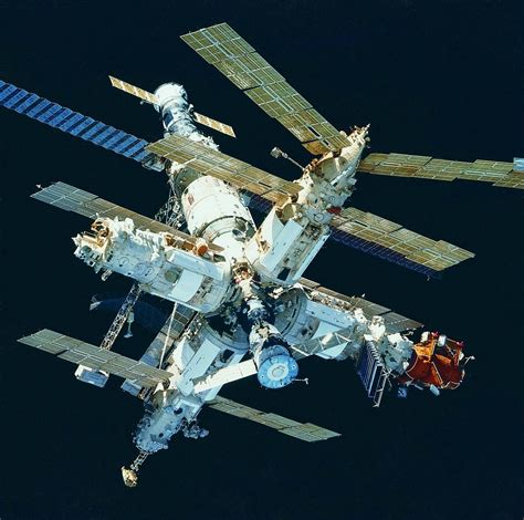 Sovietrussian Space Station Mir Мир Peace The First Bridge Between Nasa And Roscosmos