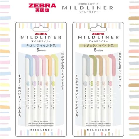 Jual Zebra Mildliner Gentle Natural Mild Colors Double Sided