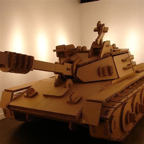Cardboard Tank Paper Toys Diy Cardboard Art Cardboard Design