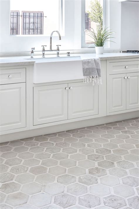 Hexagon Kitchen Tile Floor Decoomo