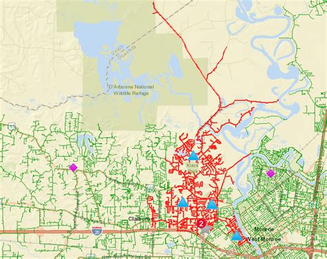 Entergy Power Outage Map Louisiana Oconto County Plat Map
