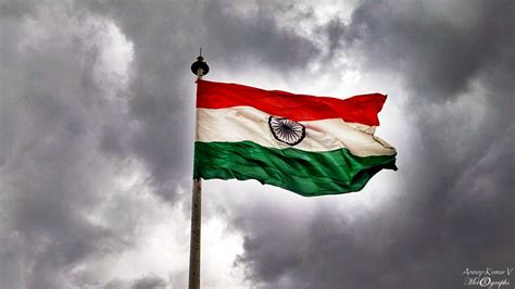 The 'Tiranga' (National Flag of India) flying bright...