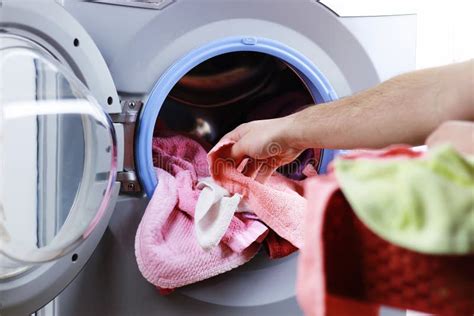 Put Cloth In Washer Stock Image Image Of Concept Clean 79276181