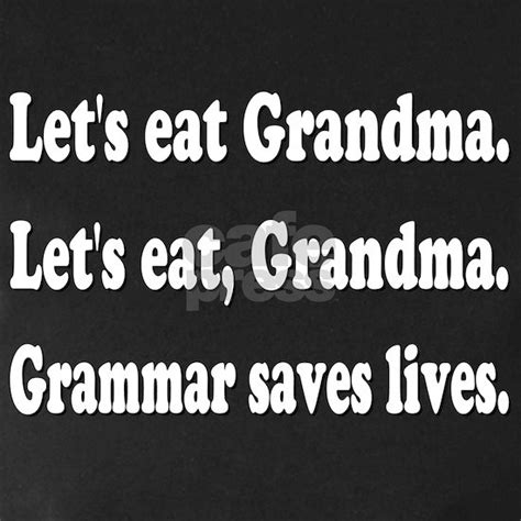 Funny Grandma Grammar Womens Long Sleeve Dark T Shirt Funny Grandma