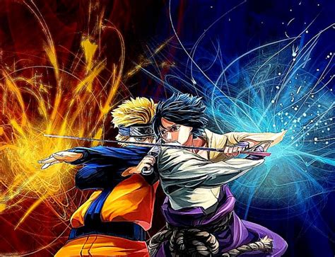 Anime Wallpaper Naruto And Sasuke Santinime