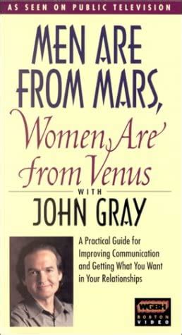 Men Are From Mars Women Are From Venus Import Amazon Ca Video