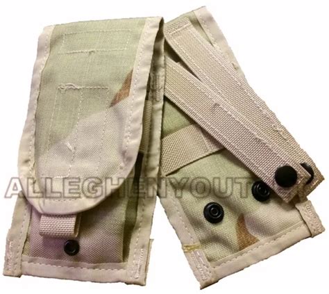 NEW DOUBLE MAG Pouch Desert Camo DCU Molle Magazine Pouch US Military