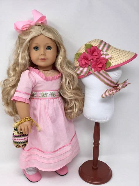 american girl doll ~caroline ~ meet outfit and accessories pristine ~ adult col american girl