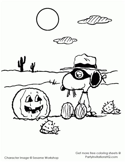 Printable Charlie Brown Halloween Coloring Pages Free Printable