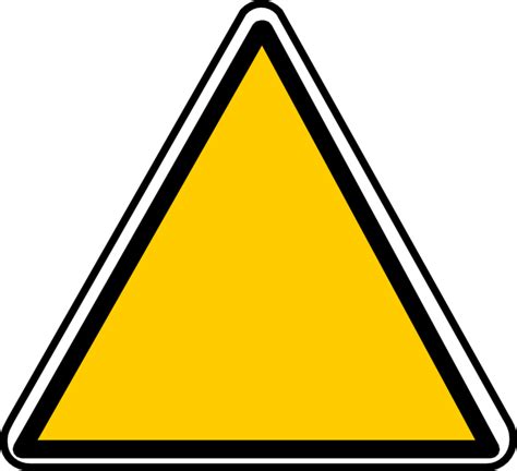 Yellow Triangle Sign Clip Art At Vector Clip Art Online