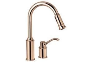 When it comes to faucets, moen is one of the very best brands in the business, producing faucets of exceptionally high quality for various rooms around the home. Moen 7590CPR Aberdeen Copper Lever Handle Kitchen Faucet ...