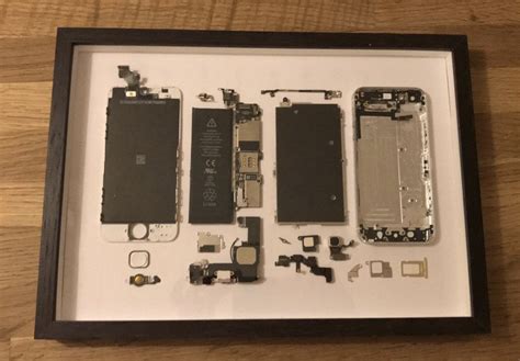 Made This A Disassembled Iphone 5 In A Frame Riphone
