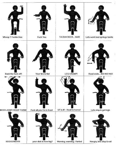 Bicycle Hand Signals Motorcycle Safety Foundation