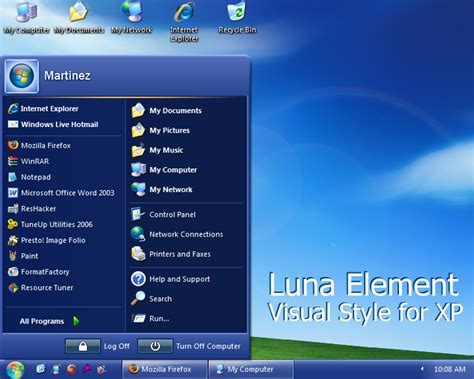 Theme Styles Free Luna Element Visual Style For Windows Xp