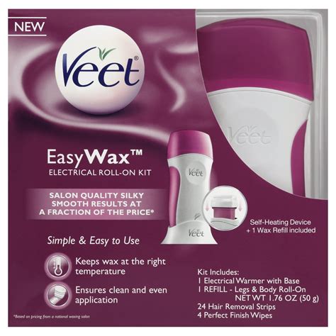 Veet Easy Wax Roll On Hair Remover Wax Kit 1 Count