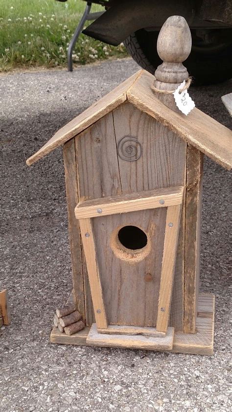 Birdhouse Repurposed Fence Chair Dowel Bird Houses Ideas Diy