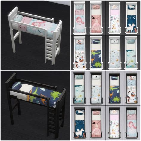 The Sims 4 Bunk Bed Recolor