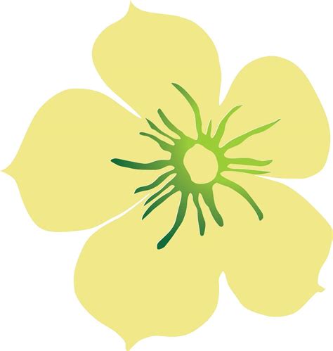 Beautiful Yellow Flower In Flay Style 24329671 Vector Art At Vecteezy