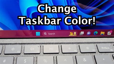How To Change Taskbar Color On Windows 11 Or 10 Pc Youtube