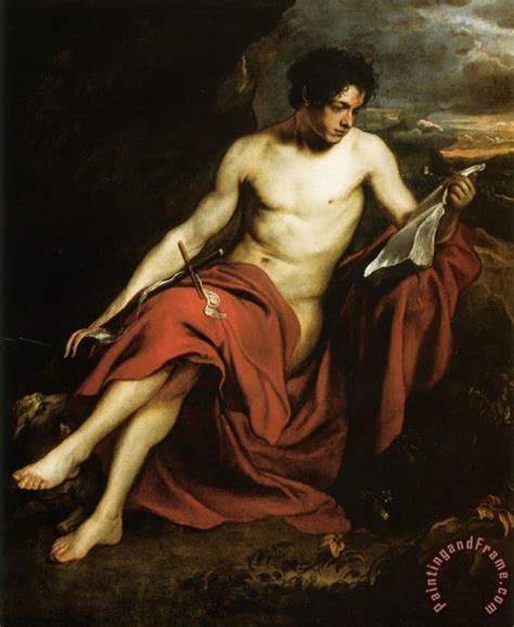 Sir Antony Van Dyck Saint John The Baptist In The Wilderness Painting
